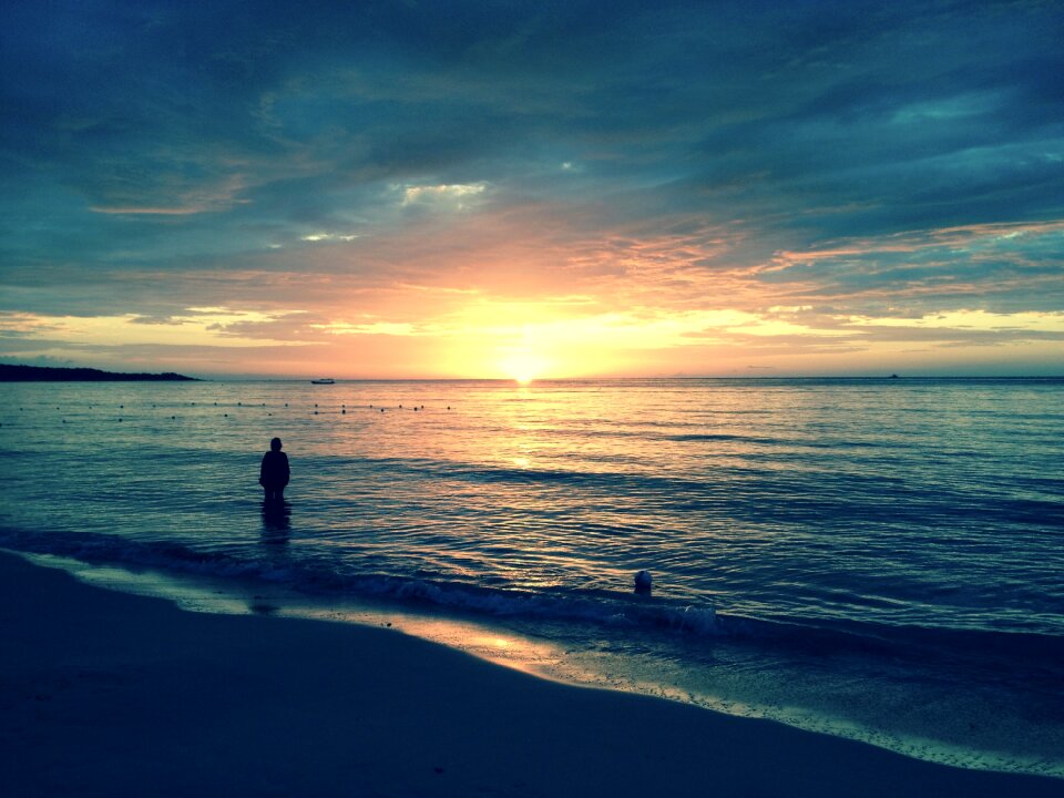 Sea vacation dusk