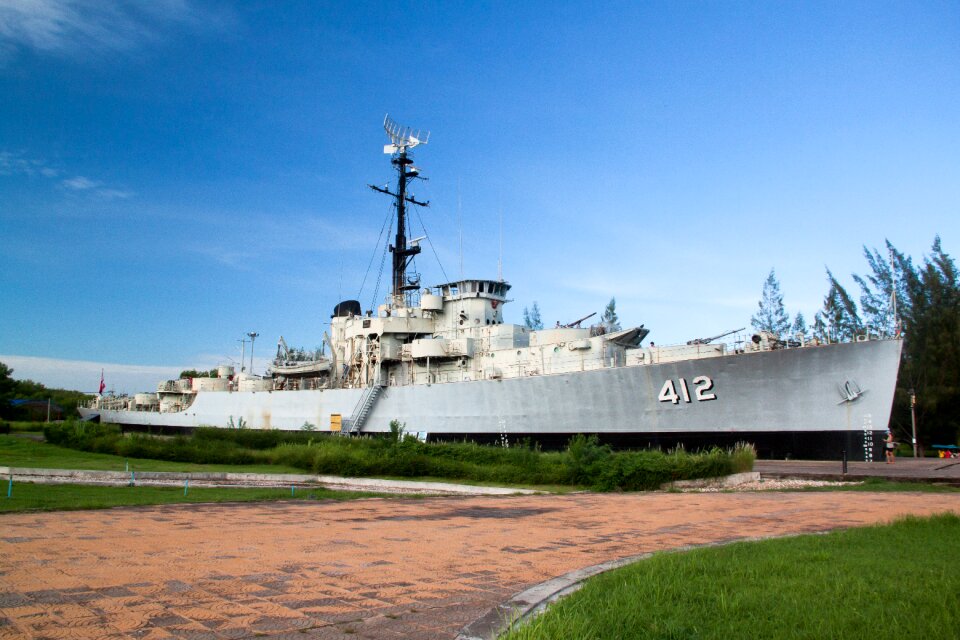 Travel building navy