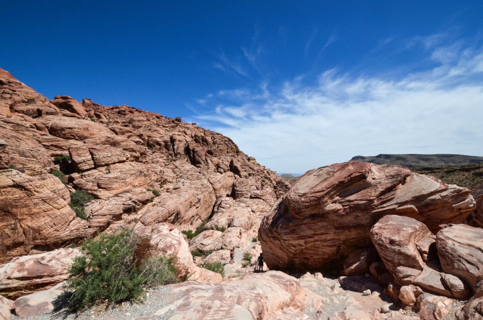 Red rock canyon rock cliff photo