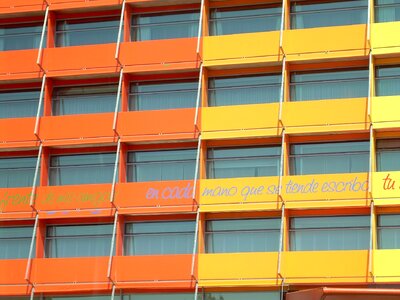Oranges facade windows