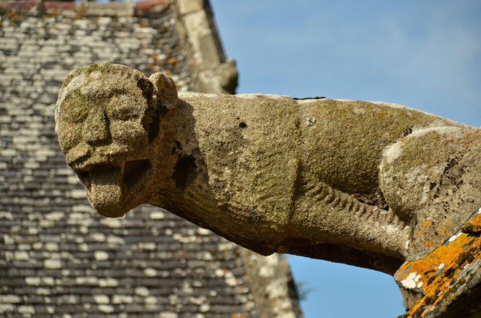 Gargoyle stone church