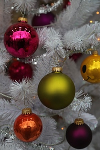 Decoration christmas tree glaskugeln photo