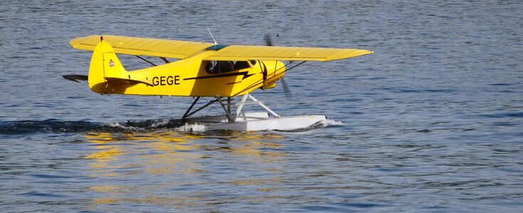 Seaplane yellow water photo