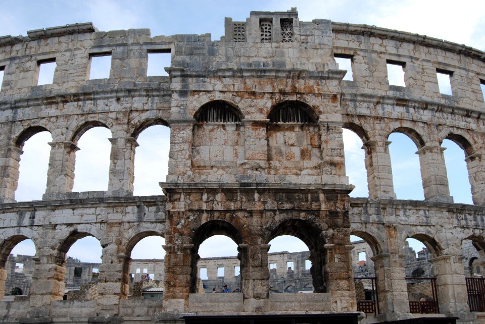 Croatia monuments the amphitheater