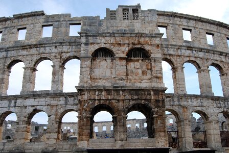 Croatia monuments the amphitheater photo