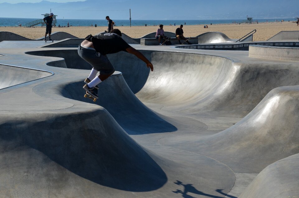Skater venice beach skating