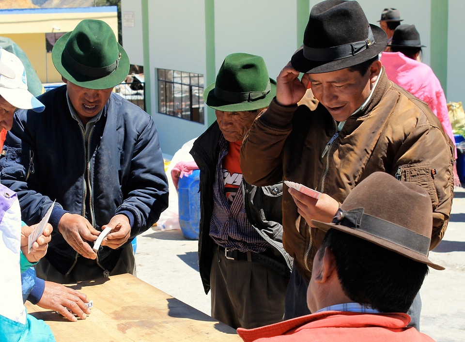 Cowboy playing cards