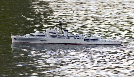 Warship remote control boat photo