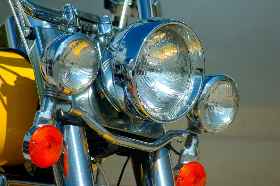 Chrome motorbike motor