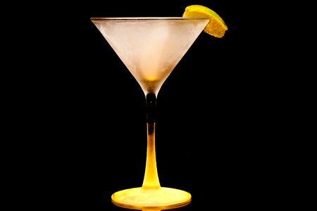 Martini glass cocktail