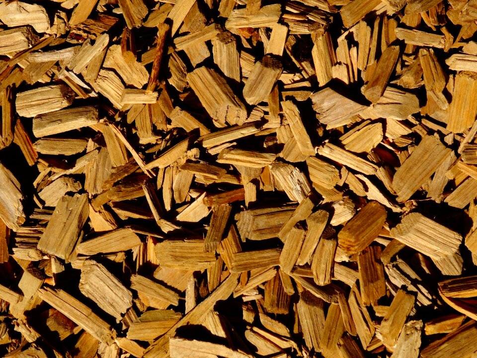 Wood chips background wood