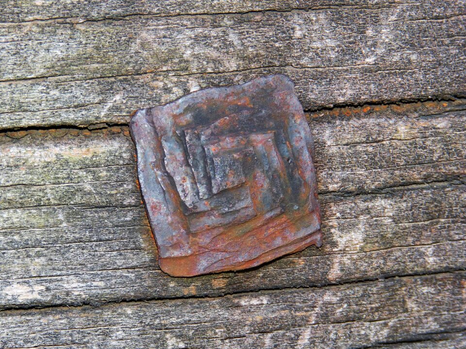 Background wood iron