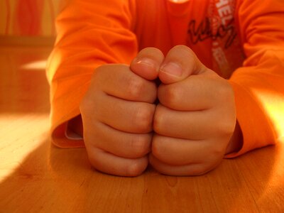 Orange fingers young