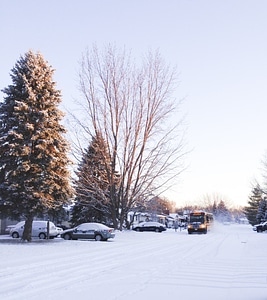 Travel snow street