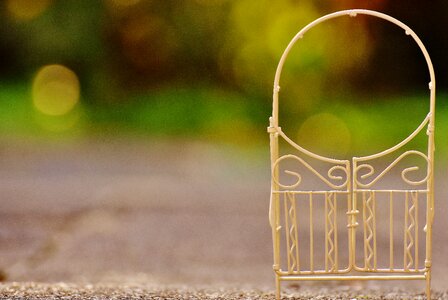 Goal garden gate background
