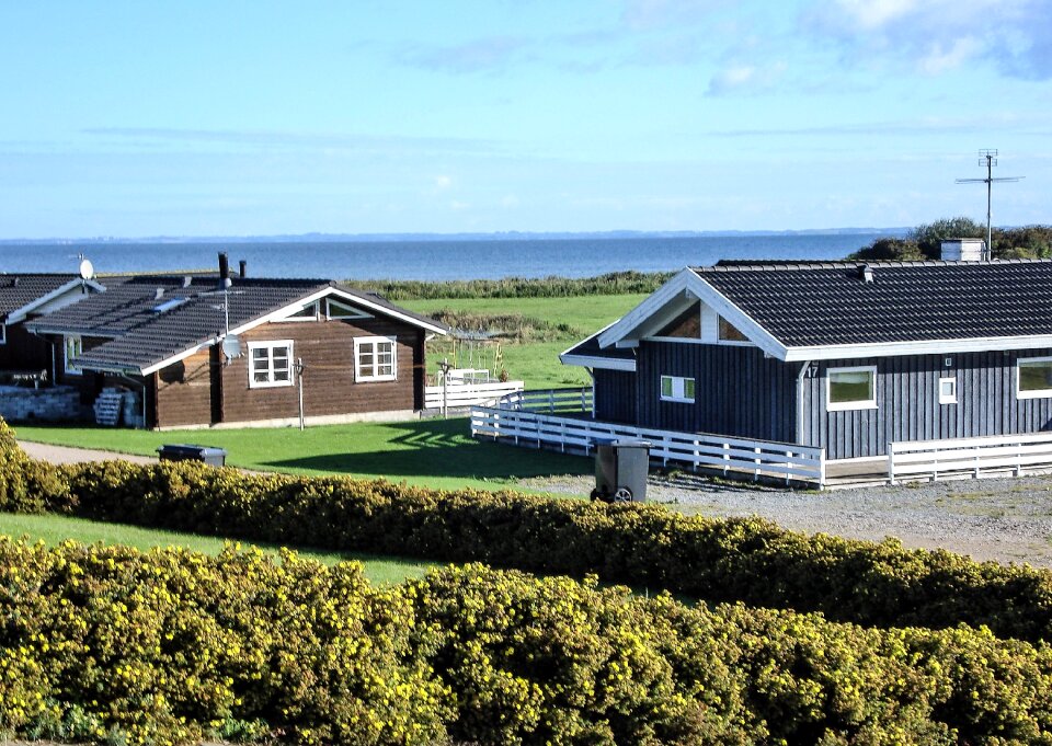 House plant wooden houses sea view