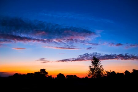 Dissolving clouds morgenstimmung mood photo