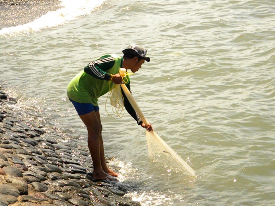 Fisherman fishing