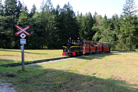 Tourists railway andreaskreuz photo