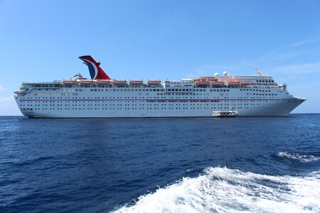 Cruise ship ocean vacation photo