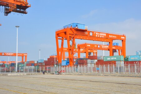 Port containers crane