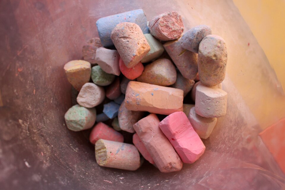 Chalk colorful creativity