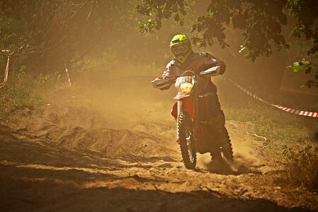 Motorcycle cross motocross ride photo