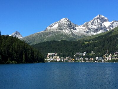 Switzerland mountains panorama photo