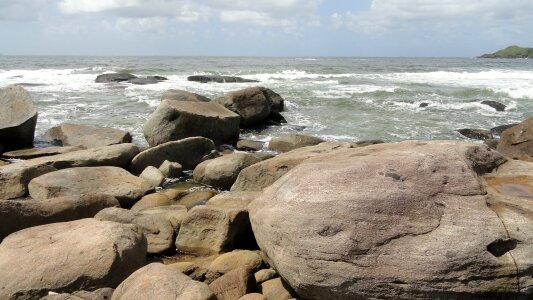Beach stones rio de janeiro photo