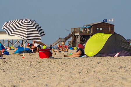 St peter ording pile construction photo