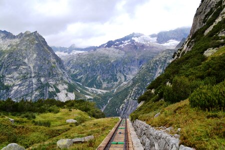 Cable car switzerland alpine photo