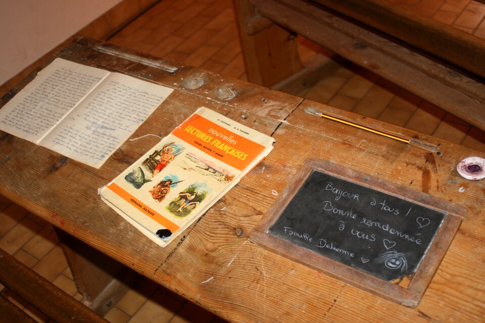 Notebook inkwell reading book