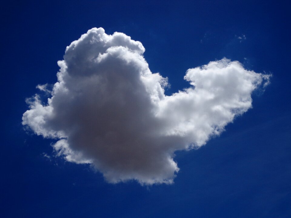 Cloud sky blue