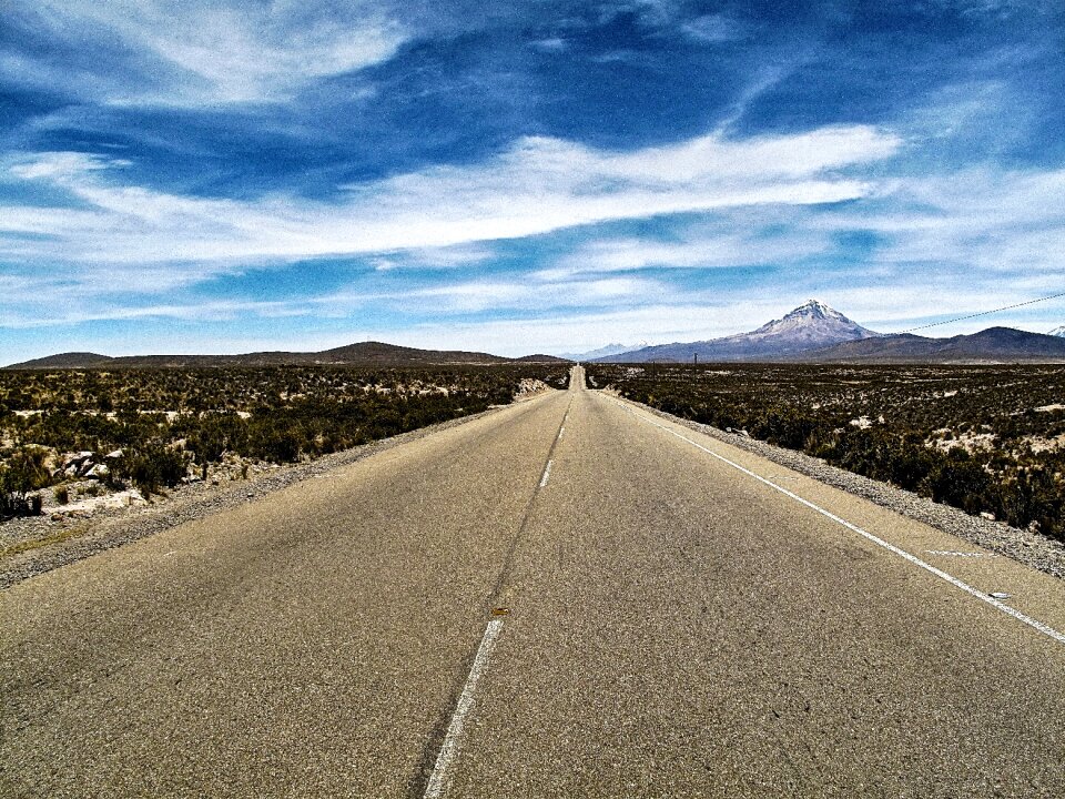 Bolivia sajama road