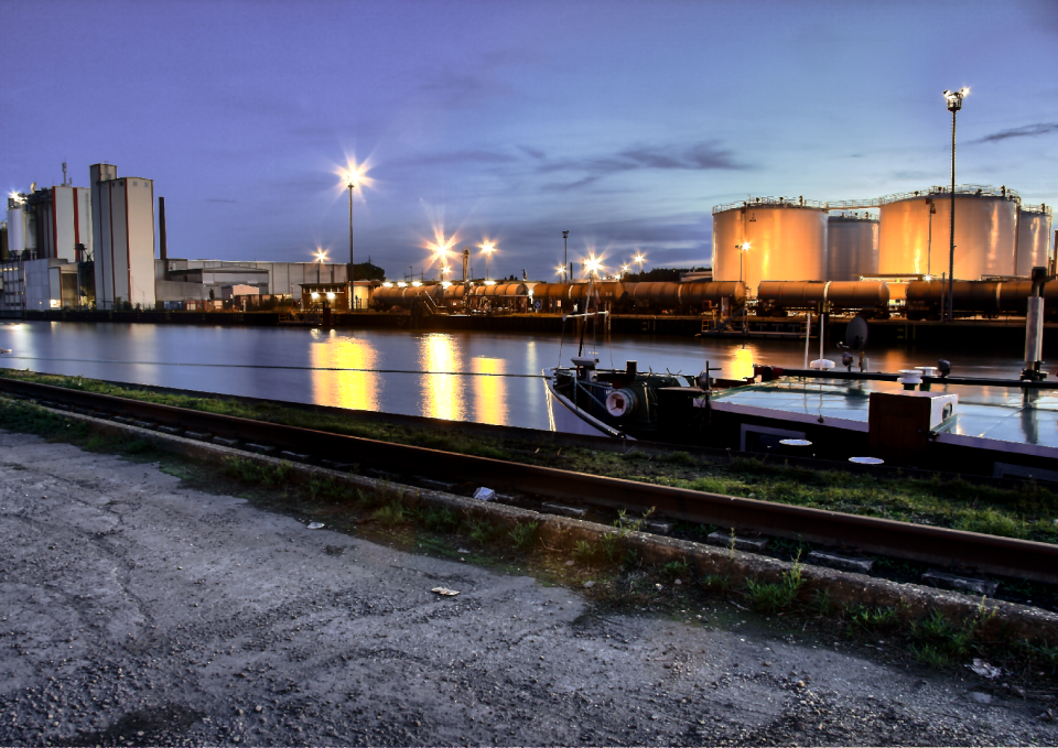 Dusk industry water