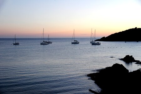 Anchor port sunset