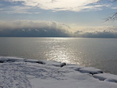 Shore ice coast