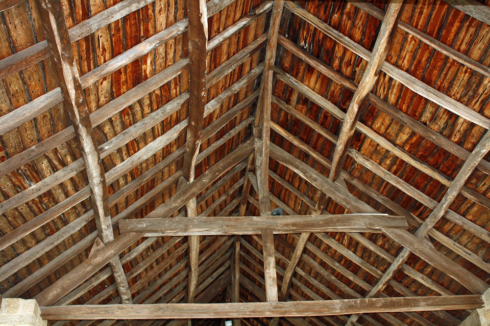 Ancient timbers wooden beams