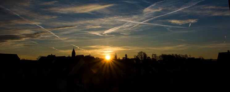 Baden württemberg ostfildern-nellingen silhouette
