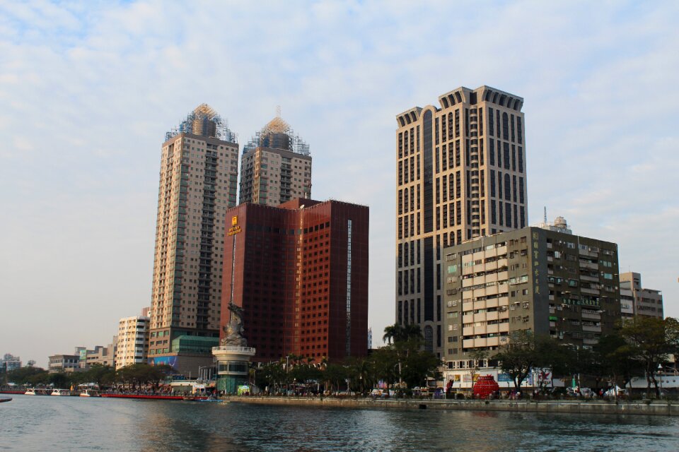 River cityscape architecture