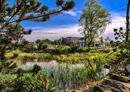 Water romantic landscape