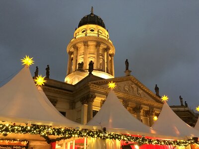Market berlin winter photo