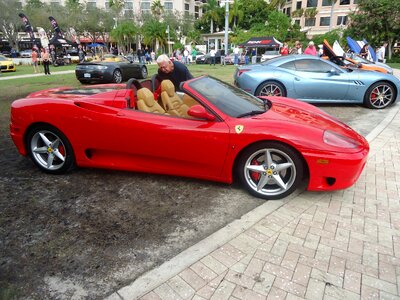 Supercar week red convertible
