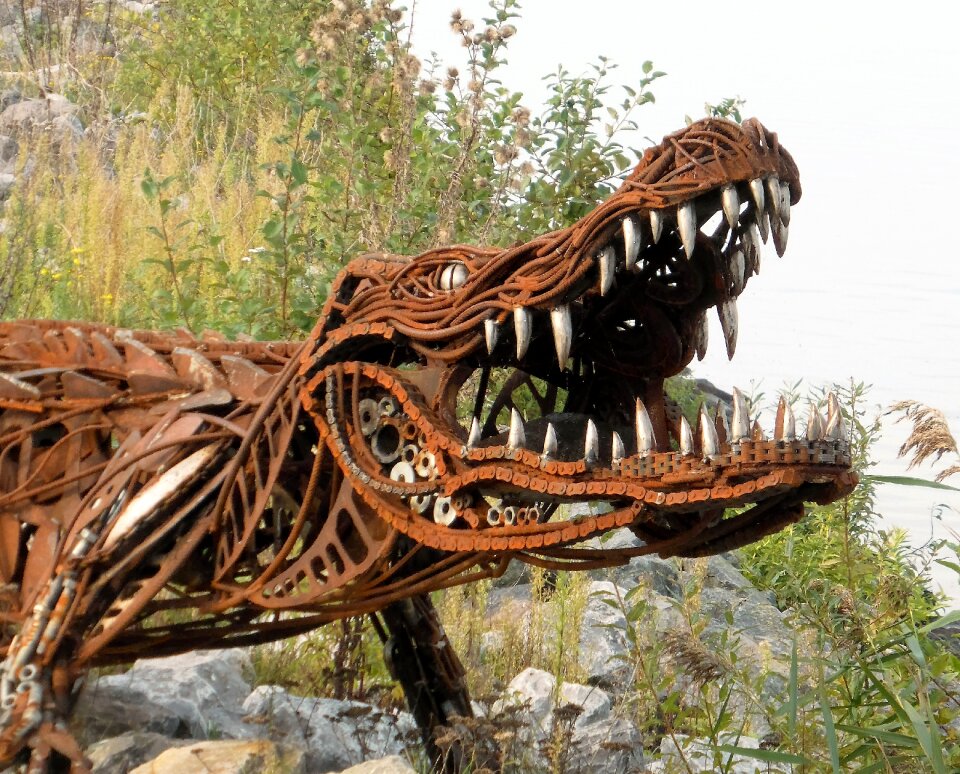 Iron rusted brown