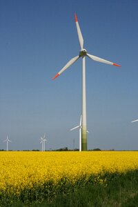 Renewable energy wind energy landscape photo