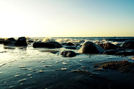 Surf baltic sea wave photo