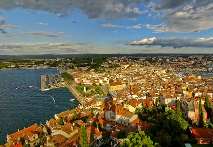 Adriatic sea port city rovinje photo