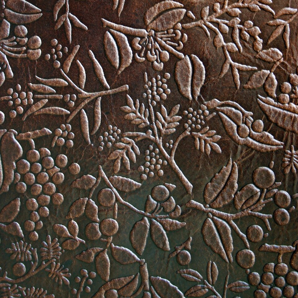 Detail natural ornaments stamping on the skin