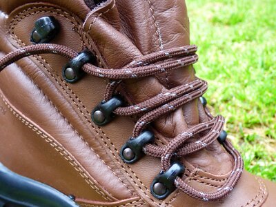 Security shoes leather cords