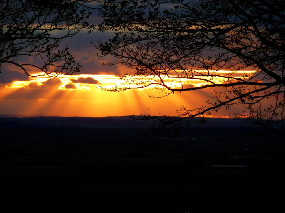 Sun sky landscape photo